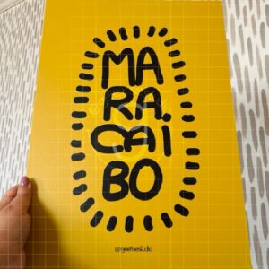 Póster rígido Maracaibo amarillo